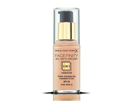 Base de Maquillaje Cremosa Max Factor Facefinity 3 en 1 Spf 20 Nº 35-pearl beige 30 ml