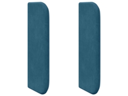 Maison Exclusive - Oreja De Cabecero Azul 40,5 X 40,5 X 4 Cm Terciopelo