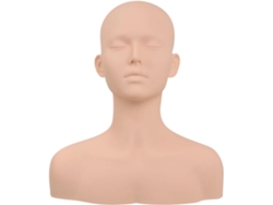 Maniquí De Entrenamiento, Cabeza Suave, Textura De Piel, Muñeca Cosmética, Pestañas