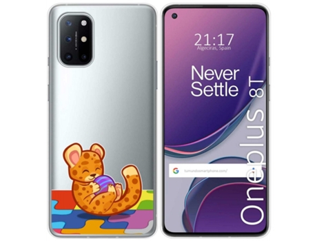 Carcasa OnePlus 8T 5G TUMUNDOSMARTPHONE Dibujos Transparente Multicolor