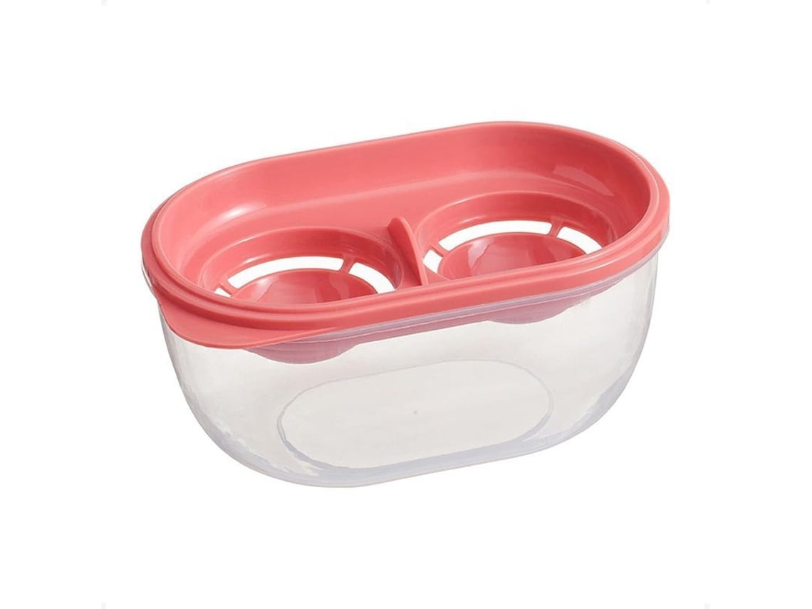 Separador de huevos con recipiente de almacenamiento, material PP, diseño creativo para hornear y cocinar.