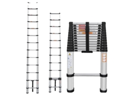 Escalera telescópica, construcción robusta, diseño que ahorra espacio, 5 m (16,4 pies)
