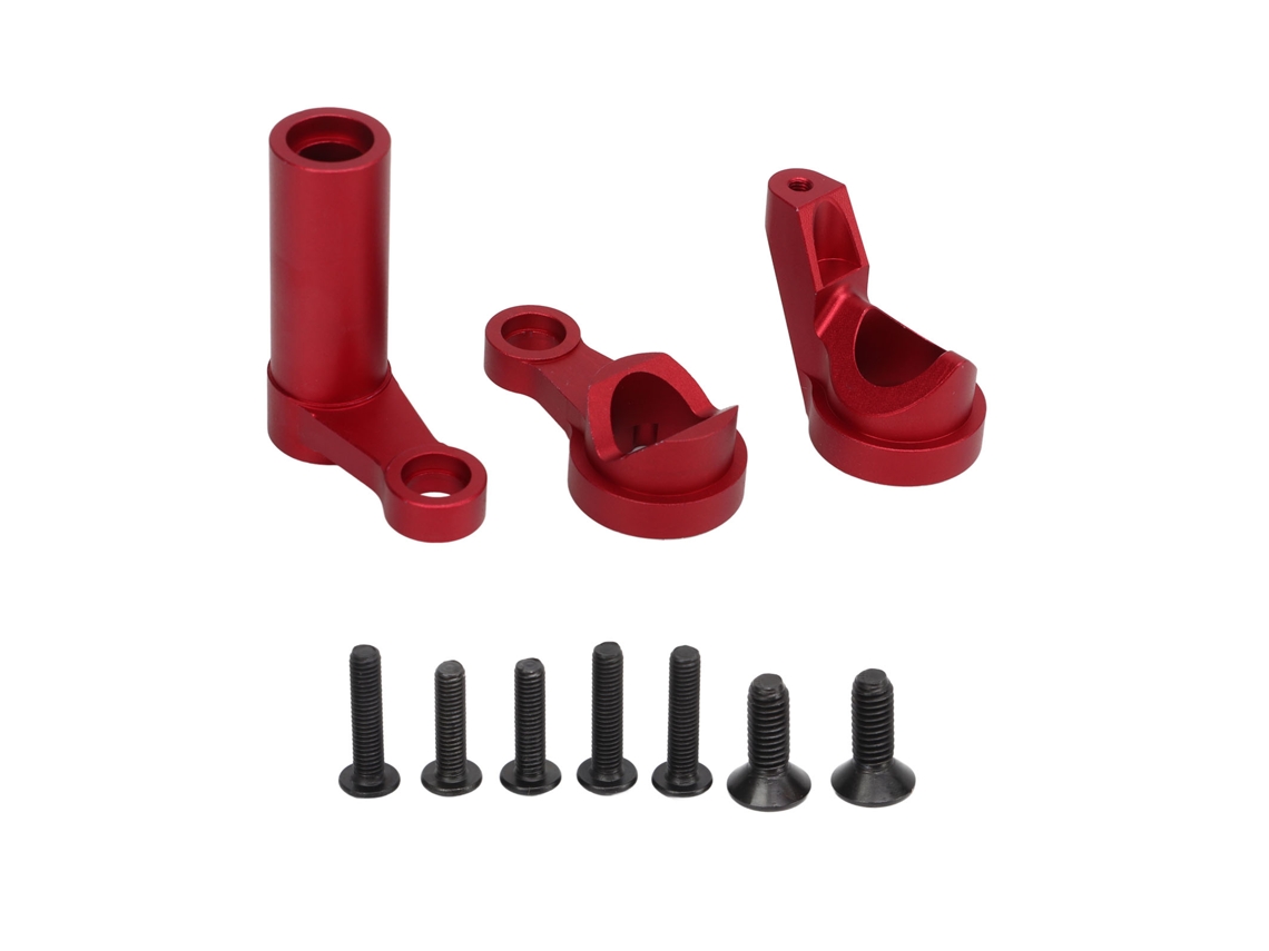 Kit De Mejora De Piezas De Dirección Para Coche Rc, Aluminio, Para Traxxas 1/8 4wd Sledg, Rojo