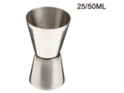 MEOIRUERY Copa Doseadora de Acero Inoxidable Doble Extremo 25/50 ml para Bar Cócteles Fiestas