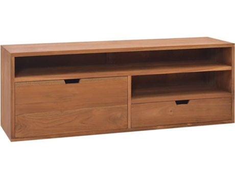 Mueble para la televisión VIDAXL Marrón Teca (110x30x40 cm)