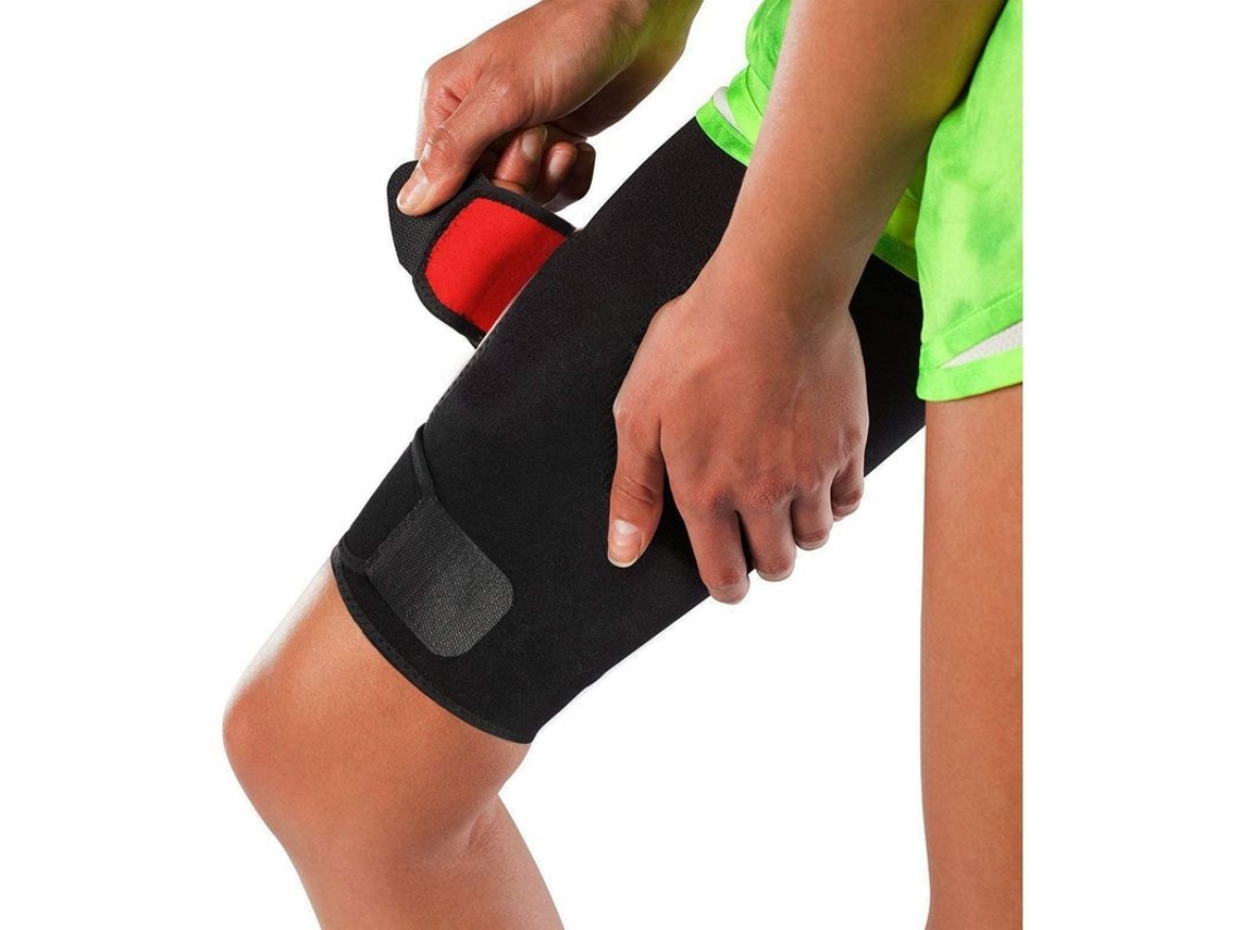 Soporte Ajustable Para El Muslo, Puño De Compresión De Neopreno Transpirable Y Antideslizante, Unisex.