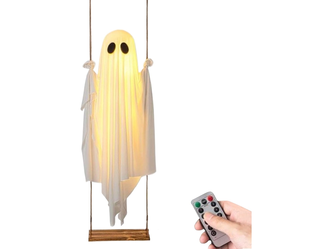 Decoraciones De Fantasmas | Fantasmas Colgantes Iluminados Y Espeluznantes - Decoraciones Gigantes De Halloween