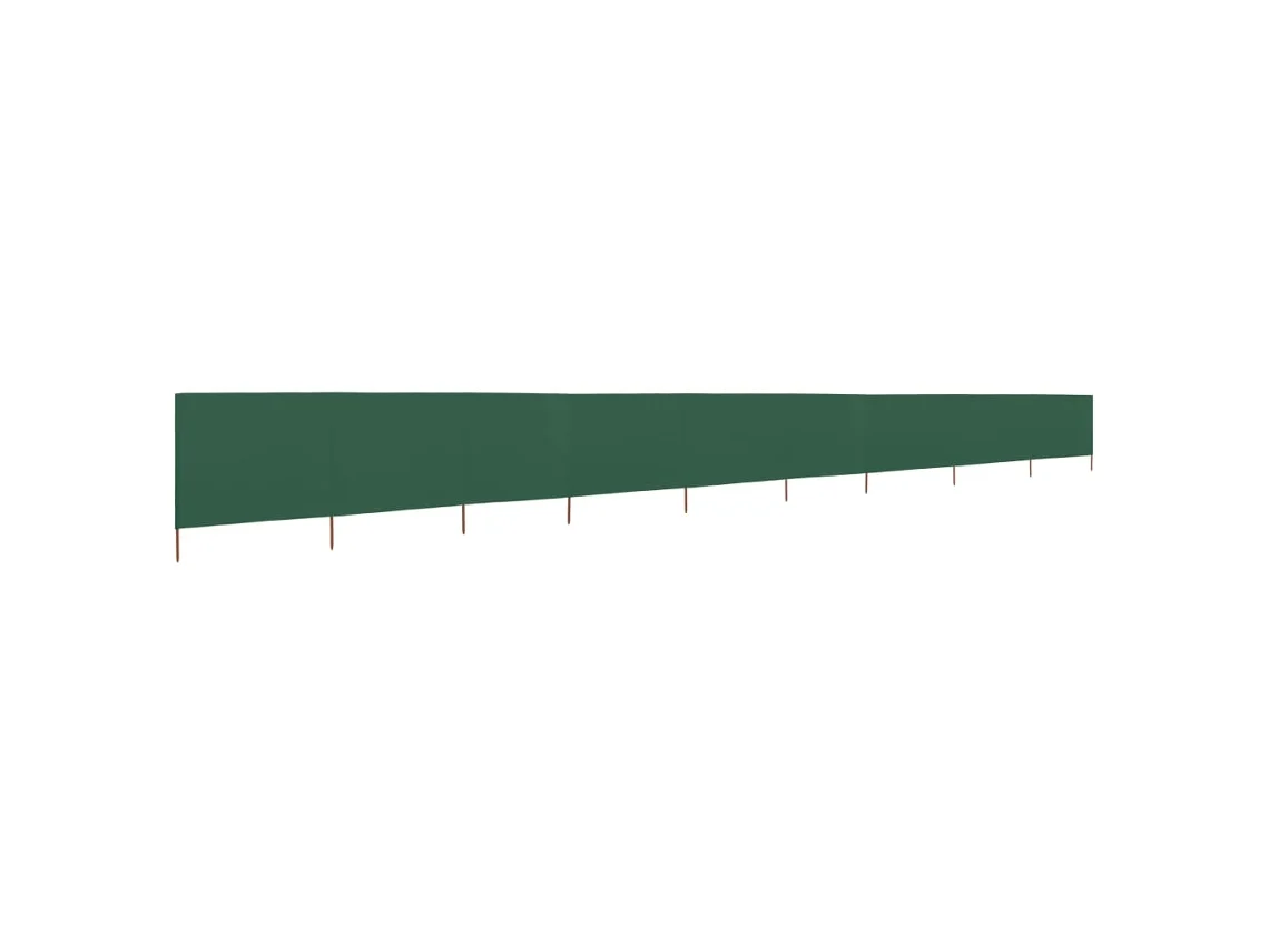 Mampara de tela para el viento | Biombo | Mampara de 9 paneles de tela, 1200 x 80 cm, verde, WSD974777 Adorable House