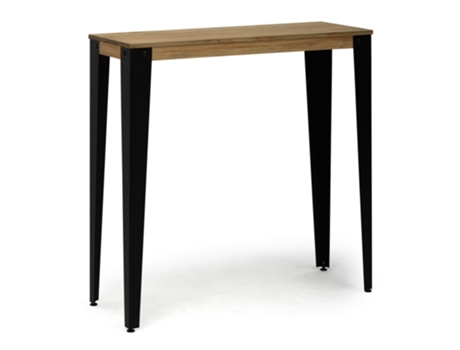 Mesa de Bar BOX FURNITURE Lunds Estilo Industrial (40x140x110 cm - Gris Oscuro)