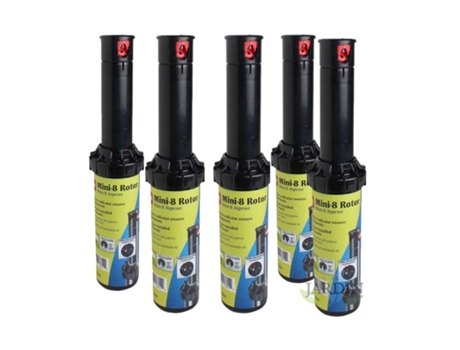 Aspersor de Riego Turbina TORO Mini8 1/2'' Alcance 6 a 10,7 M Pack 5 TORO
