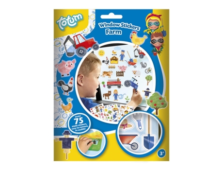Pegatinas de ventana Totum Pegatina de granja para niños