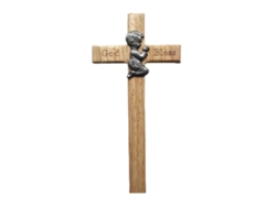 Cruz De Madera Con Oración Para Niño, Decoración Navideña, Regalo Para Bebés Y Niños.