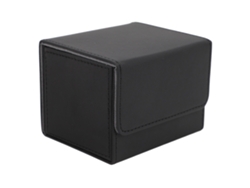 2026-caja Para Barajas De Cartas Con Cierre Magnético De Cuero Pu, Almacenamiento Grande Para Cartas De Juego Y Tarot, Negro