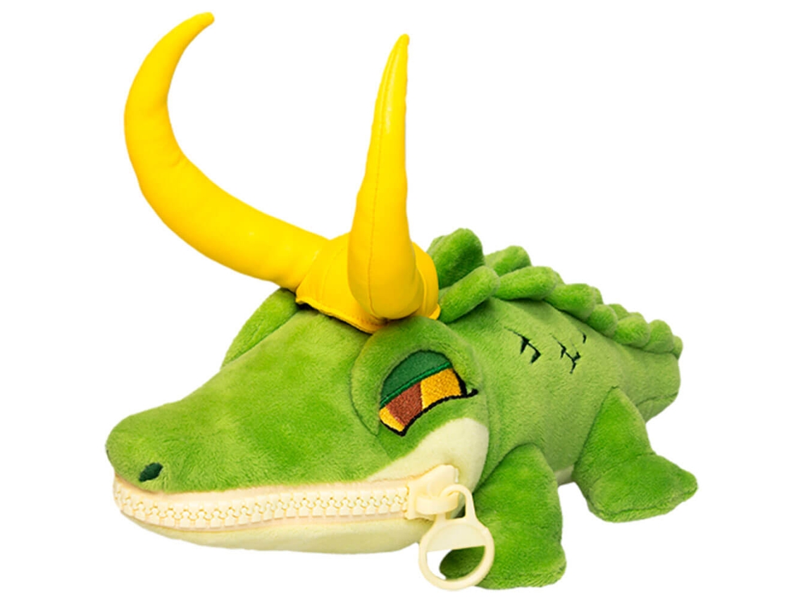 Quantum Mechanix LOKI TV Peluche Cocodrilo LOKI Peluche con Cremallera en la Boca