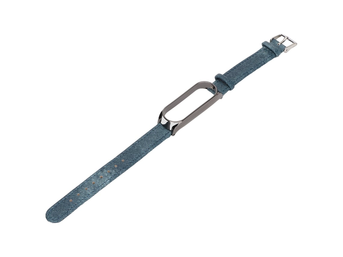 Rebe-cinto De Relógio Em Jeans Para Xiaomi Mi Band 5 6