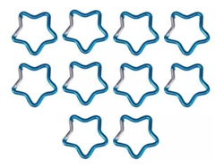 Mosquetón Con Forma De Estrella De Cinco Puntas, Azul