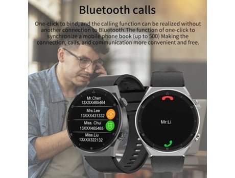 Reloj inteligente de negocios con pantalla HD de 454x454 para hombre, cargador inalámbrico NFC, reloj inteligente resistente al agua con Dial y lla...