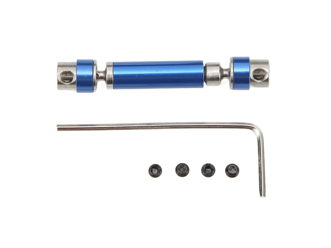 Eje De Transmisión De Acero Para Coche Rc Axial 1/24 Scx24, Accesorio Para Escalada, 45-60 Mm, Azul Oscuro