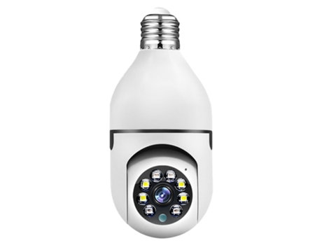 Bombilla de 3MP Cámara de seguridad WiFi Cámara inalámbrica para el hogar al aire libre (tarjeta SD no incluida)