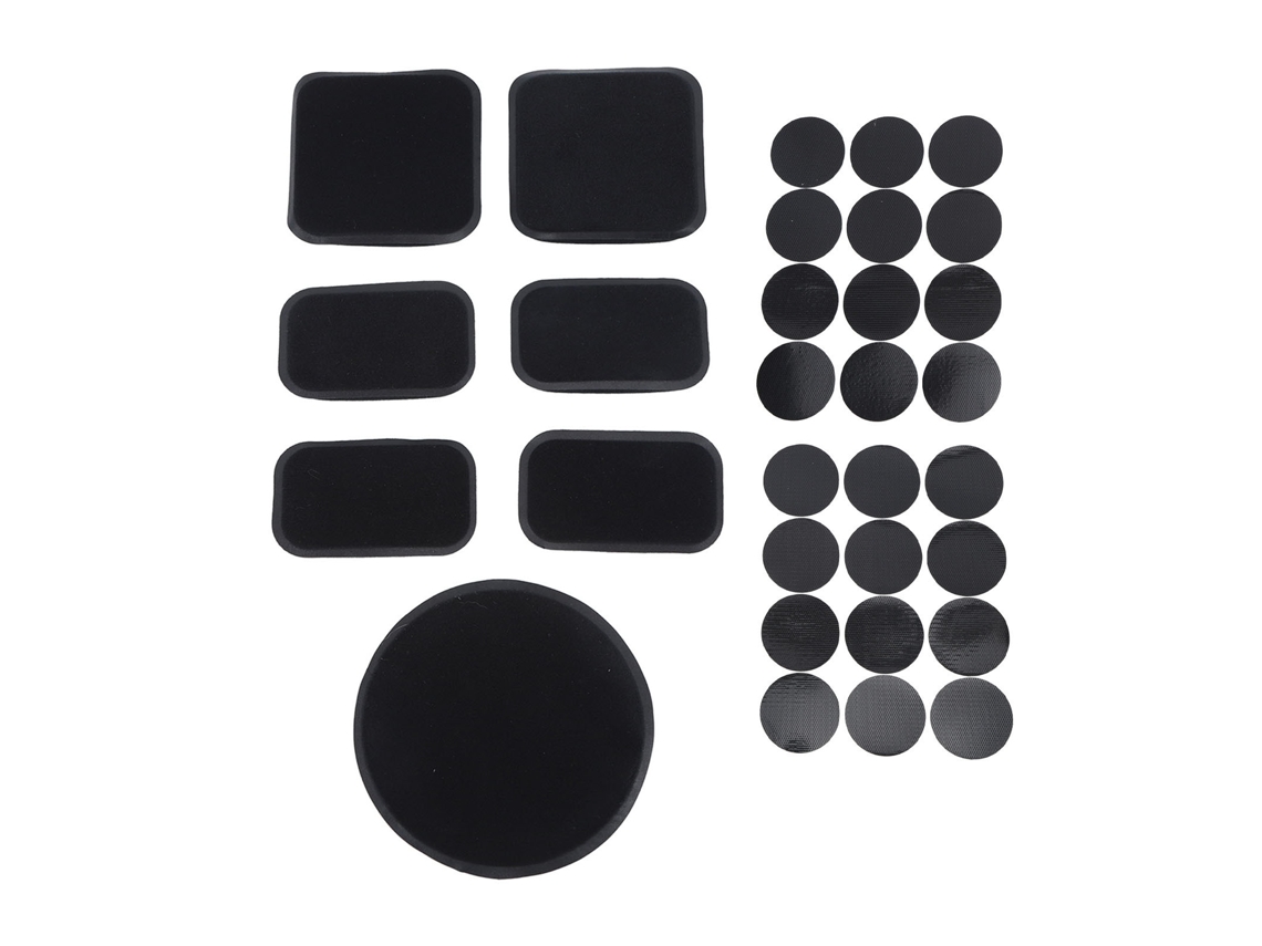 2026-kit De Almohadillas Para Casco 7pcs Eva Espuma Alta Protectora Con 24pcs Velcro Para Moto Bicicleta Ciclismo Negro