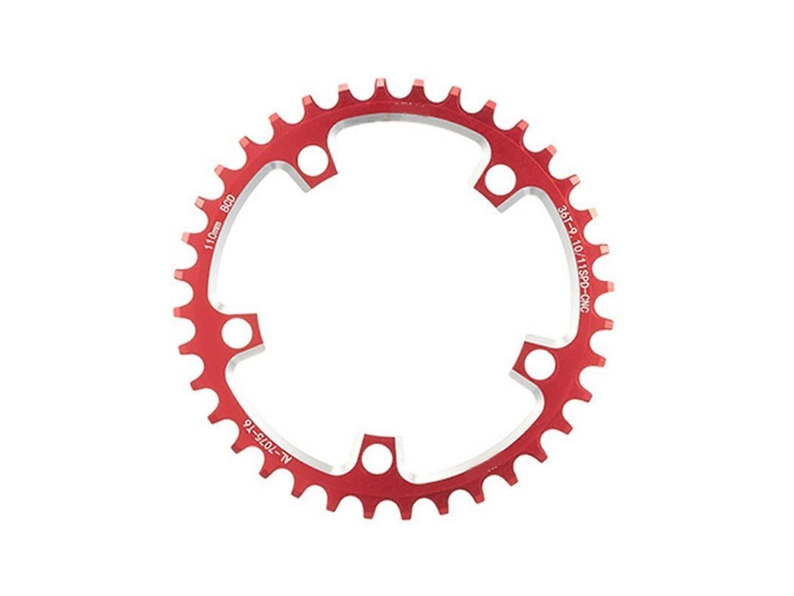 Placa De Cambio Para Bicicleta De Montaña, 5 Tornillos, 110bcd/130bcd, Montaje Directo, 110bcd, Rojo, 36 Dientes