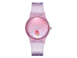 Reloj De Pulsera De Cuarzo Informal Y Moderno Con Correa De Silicona De Bonito Diseño Redondo.