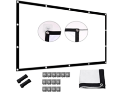 Pantalla Para Proyector, 60/72/84/100/120/150/180/200 Pulgadas, 16:9/4:3, Impermeable, Engrosada, Plegable,