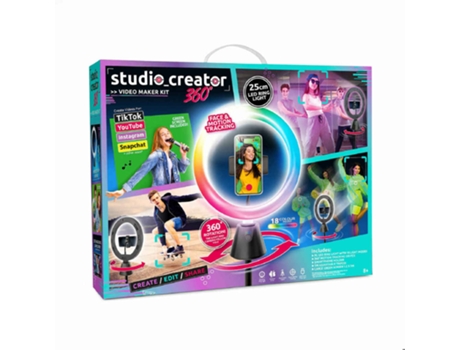 Kit de creación de vídeos con anillo de luz LED STUDIO CREATOR