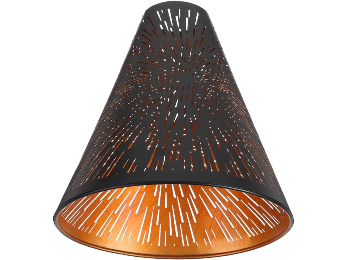 Lámpara de mesa E27cm en hierro negro y dorado. SFUSHOS