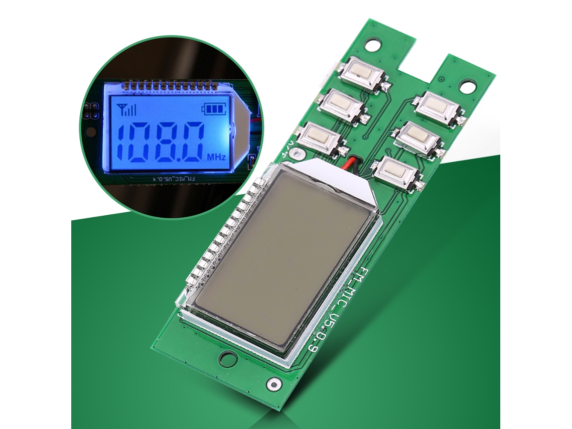 Módulo Transmisor Fm Inalámbrico Con Micrófono, Placa De Circuito De Audio Para Computadora