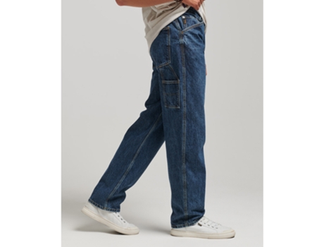 Pantalones Vaqueros para Hombre SUPERDRY (34x34 - Algodón - Azul)