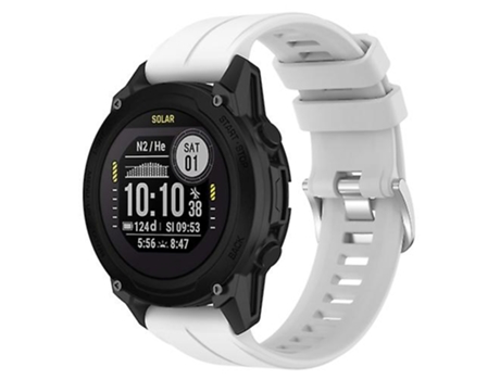 Correa De Reloj Inteligente Para Garmin Descent G1, Banda De Reloj Deportivo De Silicona De 22Mm, Color Blanco VENISYMLIS