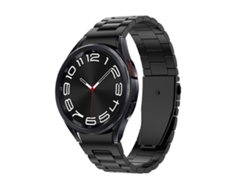Bracelete Para Samsung Galaxy Watch 6 - Metal Três Tensões - Preta
