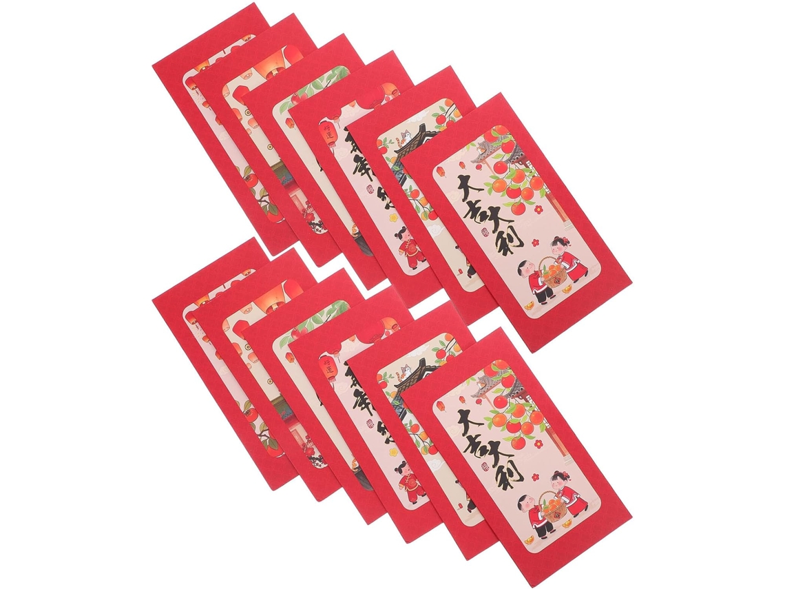 Juego De 60 Sobres Rojos Para Dinero Chino