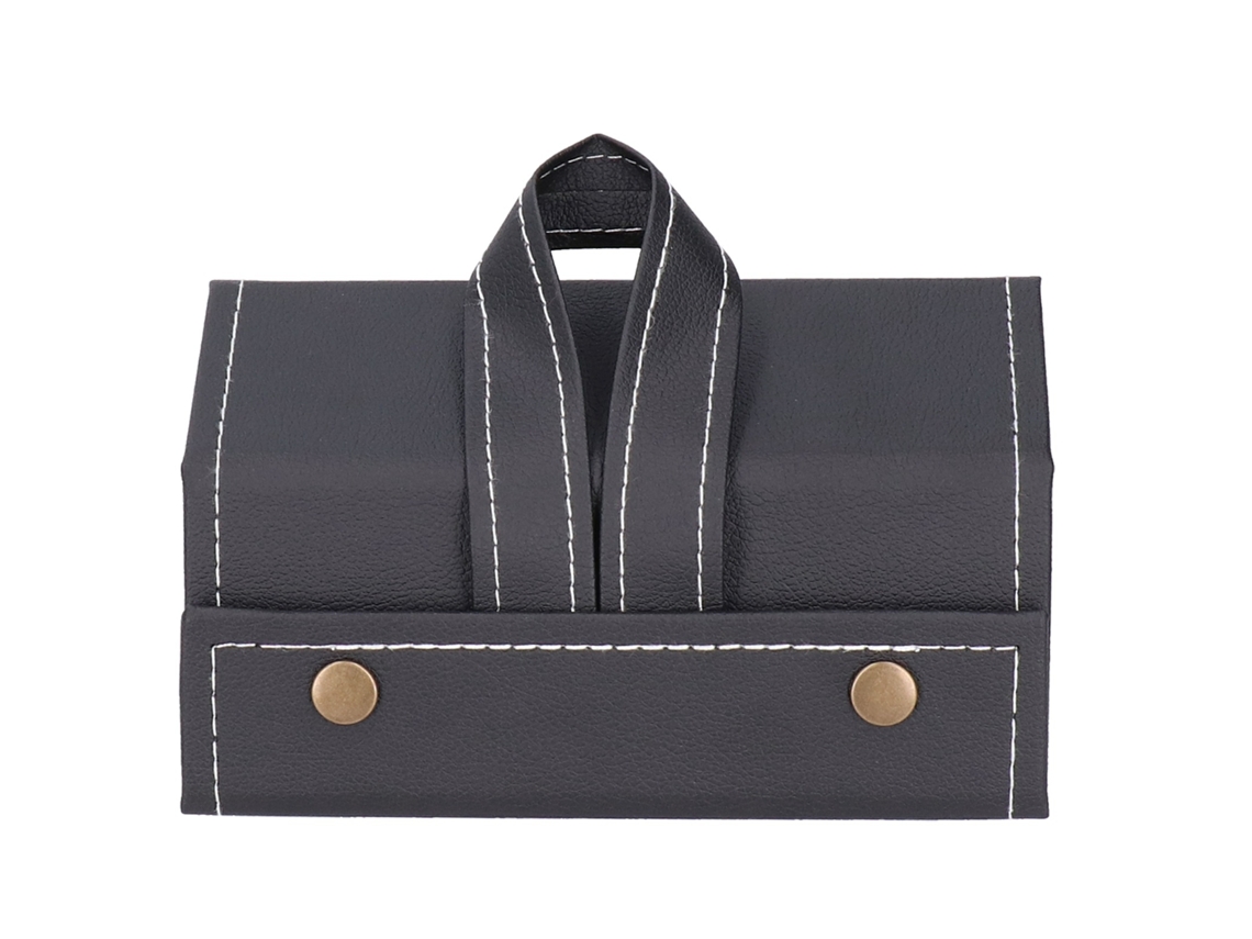Estuche Portátil Para Gafas De Sol Con 3 Compartimentos, Organizador De Pu Duradero Y Resistente Para Viajes.