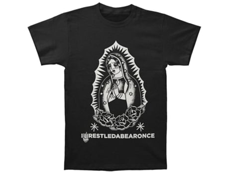 Camiseta ROCKINSTONE Iwrestledabearonce Ave María (M)