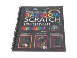 3 Blocs De Papel De Dibujo Multicolor Arcoíris Para Niños Y Estudiantes.