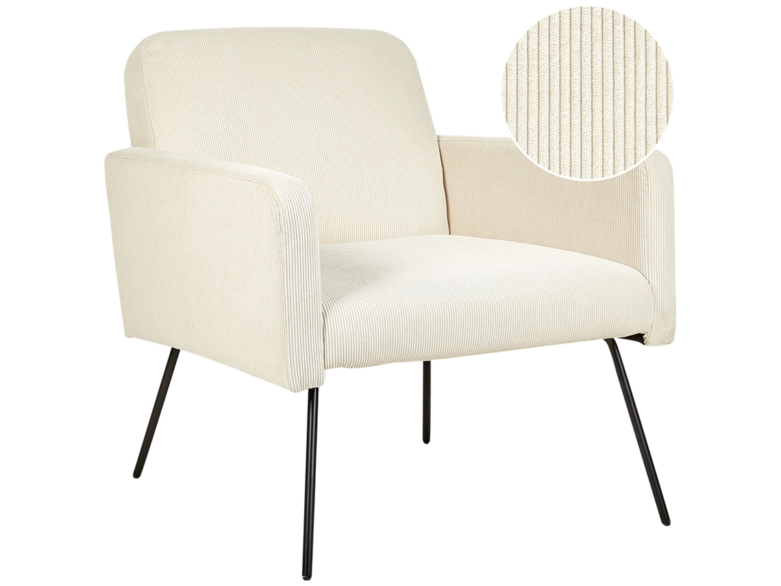 Sillón BELIANI Narken de Pana Beige 72x76x77