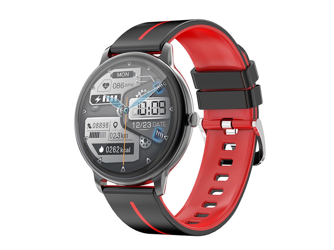 Reloj inteligente Bestvite Sport, resistente al agua IP67, color rojo