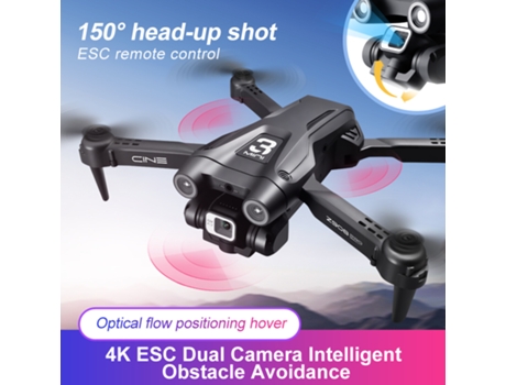 VPCOMERCIAL - Drone Z908Pro ?4K - Duración de la batería: 18 min - Negro?