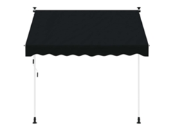 Maison Exclusive - Toldo Retráctil Manual Negro 100 Cm