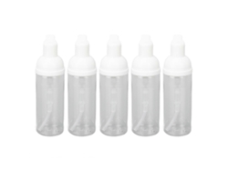 20 Unidades de 50 ml con Bomba de Espuma, Botella de Viaje Transparente, Dispensador de Espuma, Antifugas Rosewell