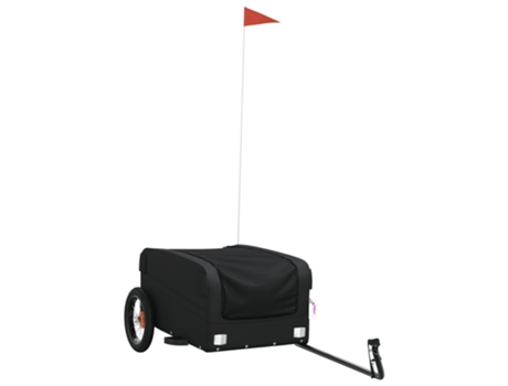 Remolque VIDAXL para bicicleta hierro negro (30 kg)