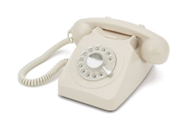 TELEFONE FIXO RETRO DISCO GPO 746 CINZA