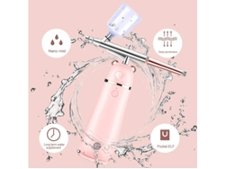 Máquina de inyección de oxígeno, aerógrafo inalámbrico, kit de maquillaje, aerógrafo portátil con compresor para el cuidado de la piel Yizhood
