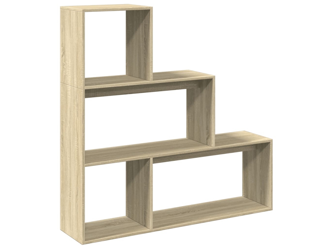 Maison Exclusive - Librería Divisora 3 Niveles Madera Roble Sonoma 123x29x123 Cm