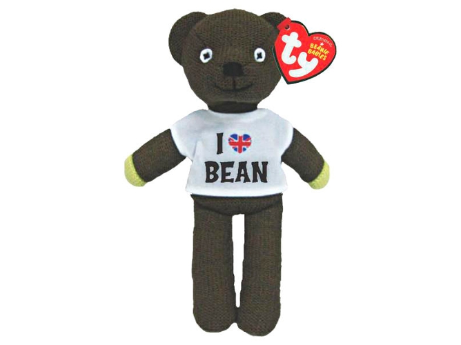 Peluche TY Beanie Boos Teddy UK Mr Bean 20 cm