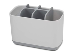 Soporte Para Cepillos De Dientes Fácil De Guardar Para El Baño - Blanco/gris, Grande