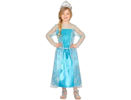 Disfraz de Niña Elsa (Talla: 5-7 anos)