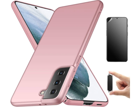Kit Carcasa, Protector Y Soporte Samsung S20 Ultra Ultimatte Turtleshell Rosa